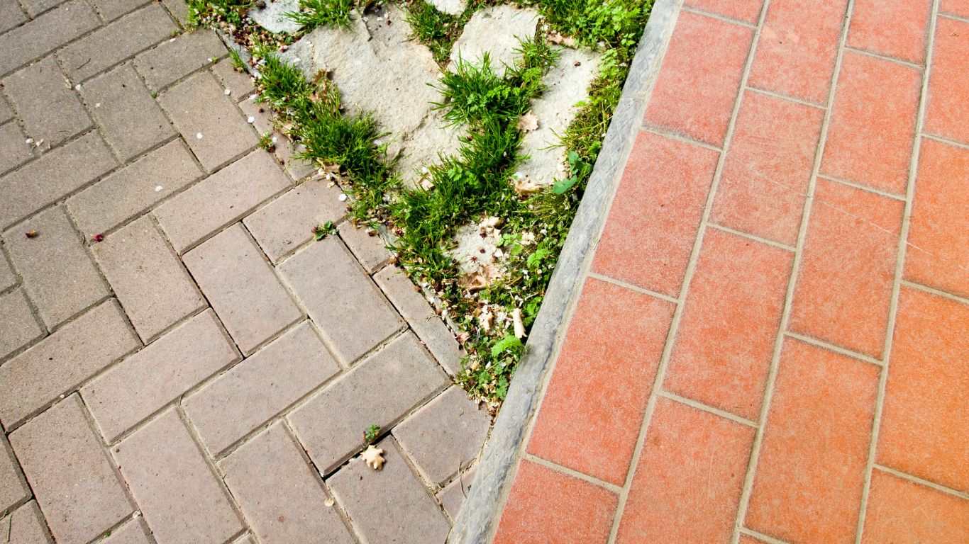 two different types of paver walkways design