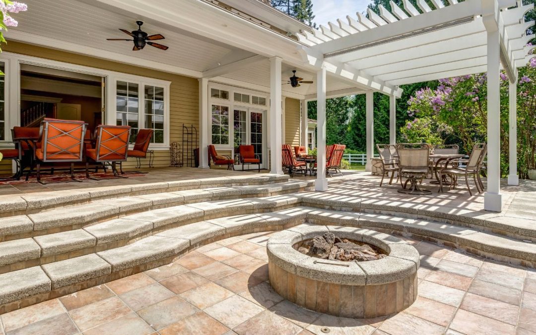Create the Perfect Backyard Retreat with Patio, Firepit, and Kitchen Pavers