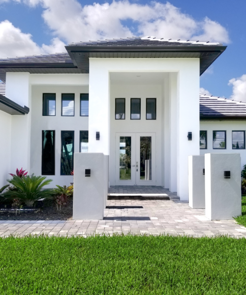 2 driveway and home front pavers